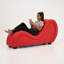 Faux Leather Chaise Lounge-114456908