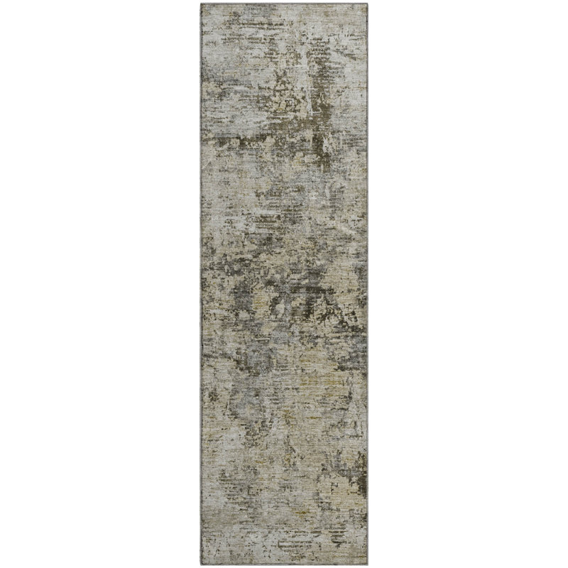 Premium Machine Washable Cerrito Taupe Rug, Runner 2'3" x 7'6"
