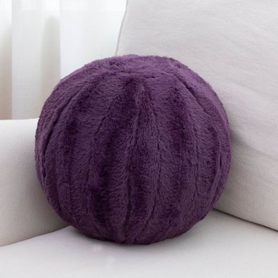 Faux Fur Reversible Throw Pillow