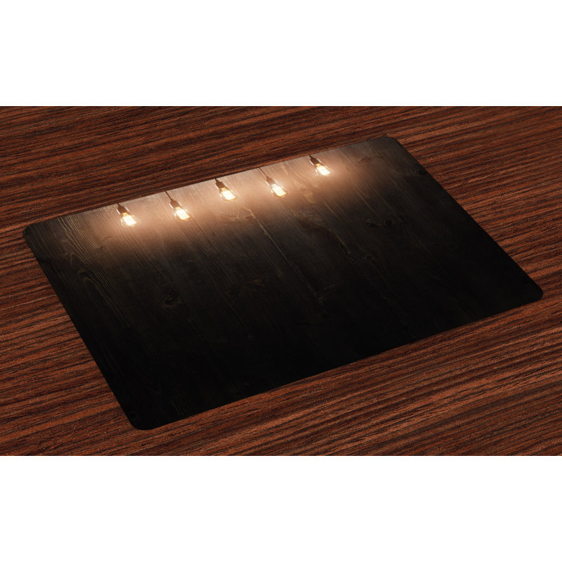 Jett Industrial Wooden Room Placemat