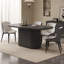 Ensemble de table de salle à manger noir avec chaises-236843662-236843656