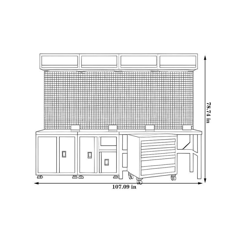 Heavy-Duty Metal Tool Cabinet for Automotive