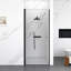 Porte de douche pivotante sans cadre