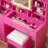 Bohuslava Vanity Table Stool Set-2031673727