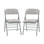 Ensemble de 2 chaises pliantes empilables Kenidie
