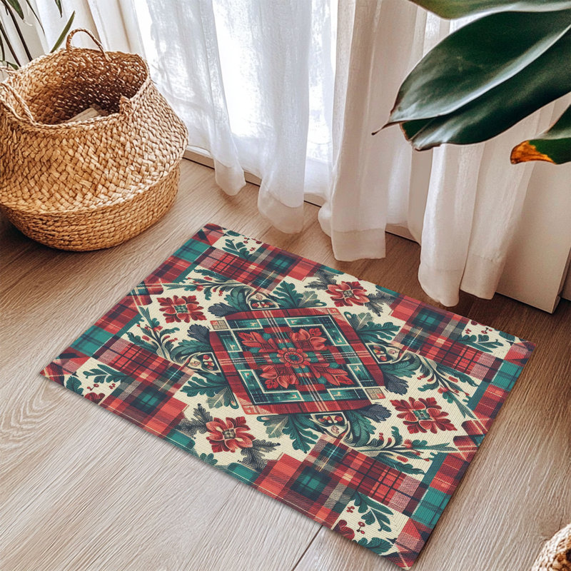 Tapis tressé Warm Tartan Designs, Rectangulaire 3 pi x 5 pi