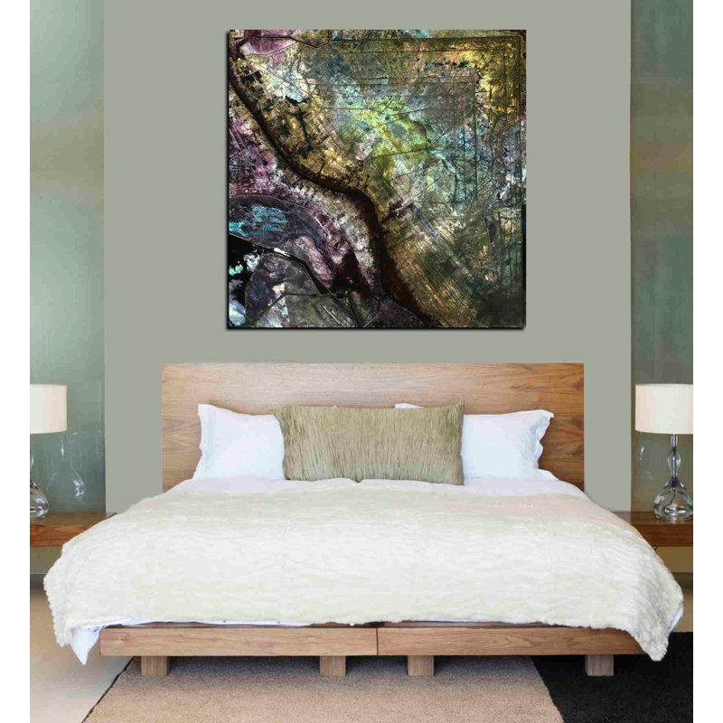 «Earth As Art: Iraki Emplacement», art mural sur toile, H 37 po x l 37 po x P 1,5 po