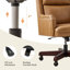 Chaise de bureau inclinable et pivotante en cuir véritable Heeg-387067735