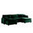 Oversized Modular Cushioned Sofa With Conversible Ottoman-106554202