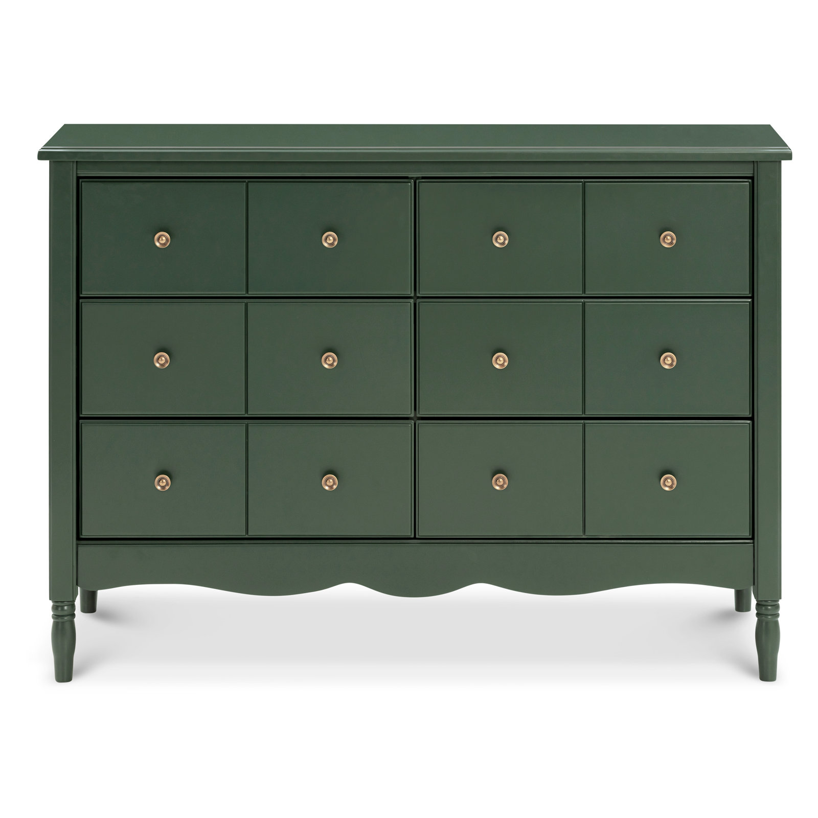 Liberty 6-Drawer Double Dresser, Forest Green