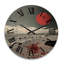 Horloge murale en bois massif Opelika-1254599833