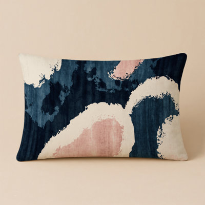 Watercolor Beige Indoor and Outdoor Throw Pillow