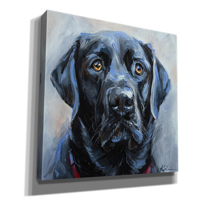 «Must Love Dogs Black Lab» par Lindsay Kivi, art mural sur toile