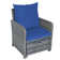 Ensemble de conversation pour terrasse 2 personnes avec coussins et repose-pieds Mapleview
