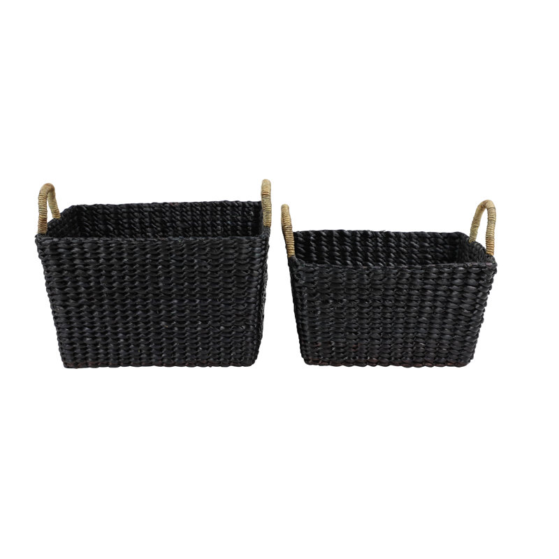Gracie Oaks Wicker Decorative Basket