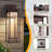 23‘’H Dimmable Led Iron And Water Ripple Glass Outdoor Wall Light With  Dusk To Dawn-93913825-86745564