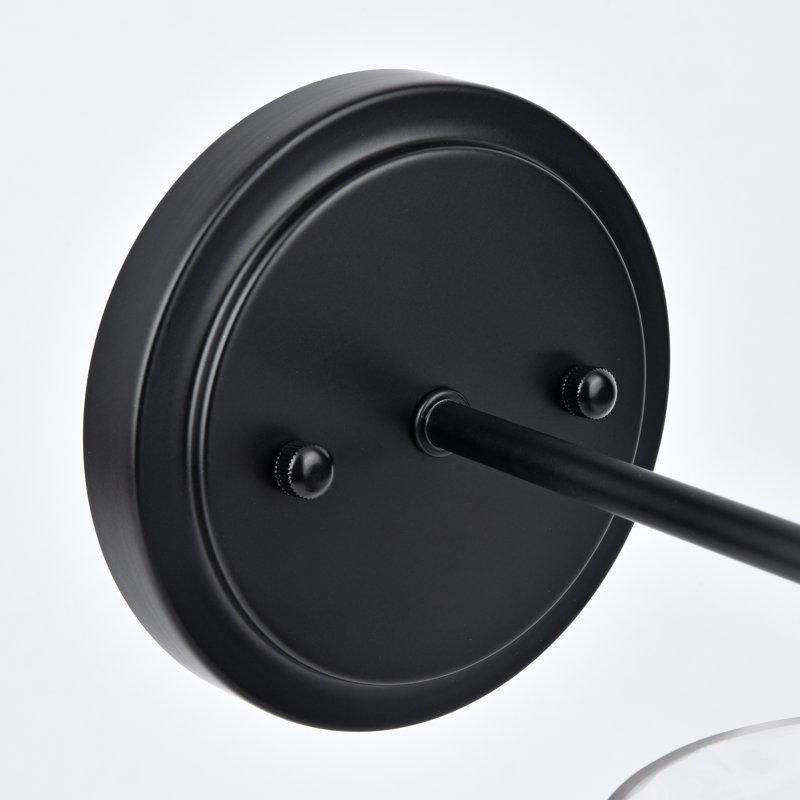 Applique murale 1 lumière pour salle de bain Levona, Noir