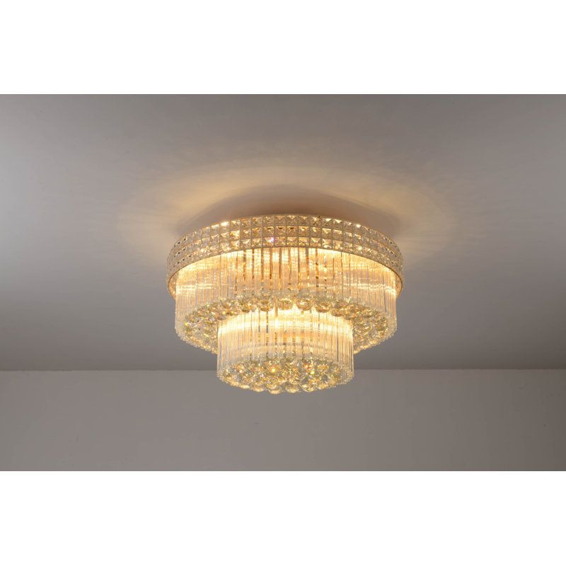 Pikeville Crystal Chandelier, 30cm H x 60cm W x 60cm D
