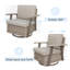 Ensemble de chaises de patio pivotantes 3 pièces Arusha Antilles-88637713