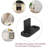 No Groove Adjustable Sliding Door Guide, Bottom Floor Guide, Barn Door Floor Guide Floor Mount, Bypass Door Guide, Black Plastic With Screws(2Sets)