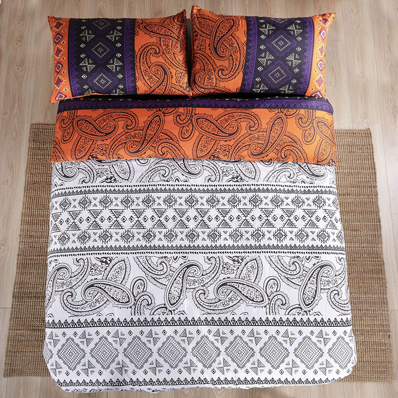 Bovina Polyester Duvet Cover Set with Pillowcases, Super King Duvet Cover + 2 Standard Pillowcases