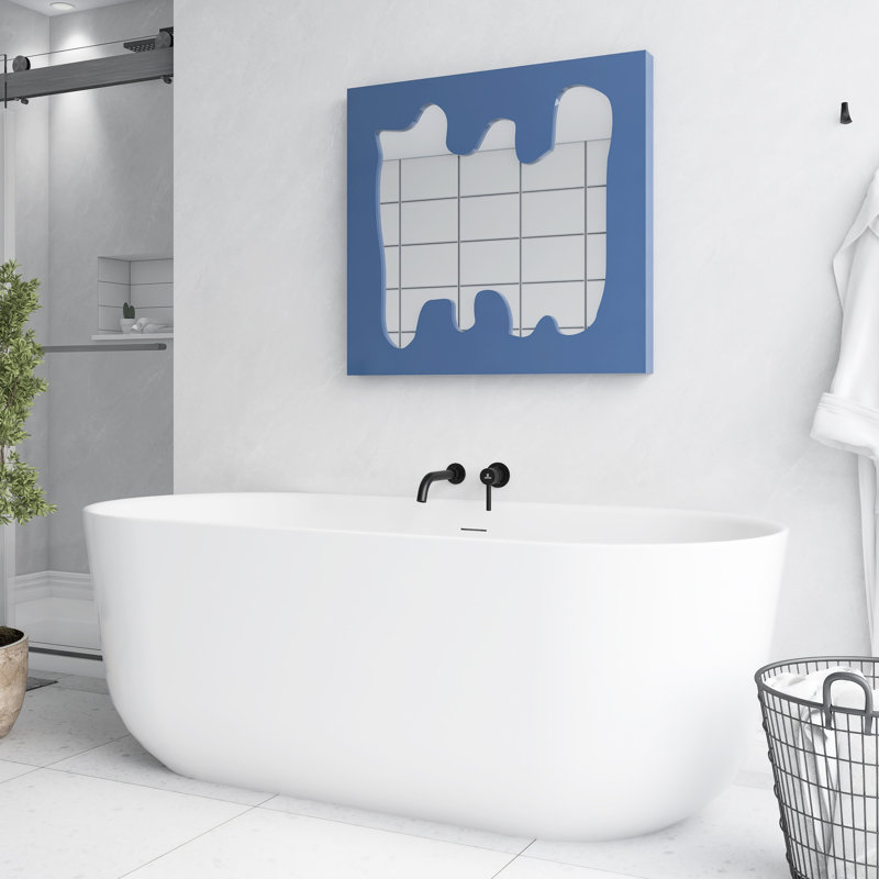 Baignoire de trempage autoportante en acrylique 67 po