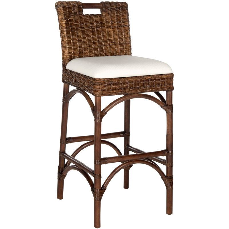 Monte Upholstered Counter Stool, Brown