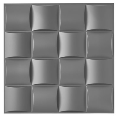 Risteau 50 cm x 50 cm 3D Wall Panel (6-pack)