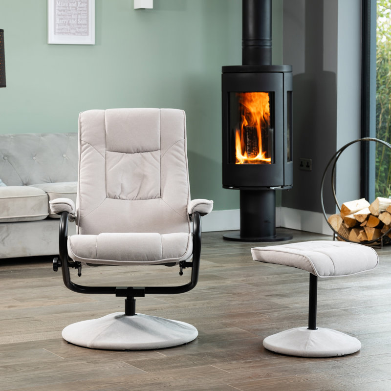 Porthleven 68 Wide Recliner, Stone