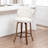 Devault Swivel Upholstered Counter Stool With Wood Frame-123161707
