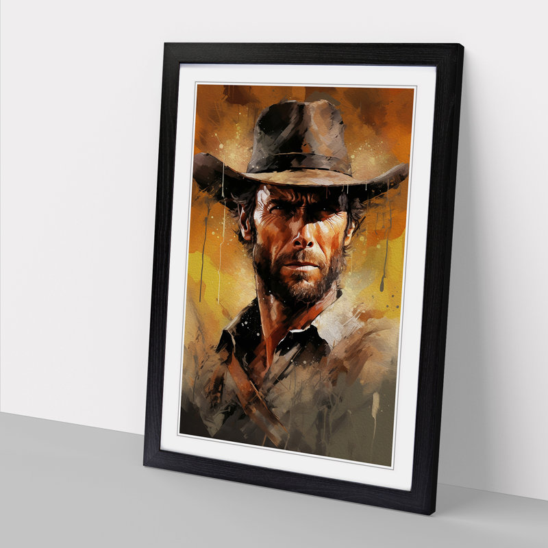Single Picture Frame Print on Wood, Black Framed, 64cm H x 46cm W