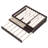 Solid Wood Platform Bed with Trundle and 2 Drawers, Built-In Power Strip, No Box Spring Needed, Modern Storage Bed-898094087-898094083