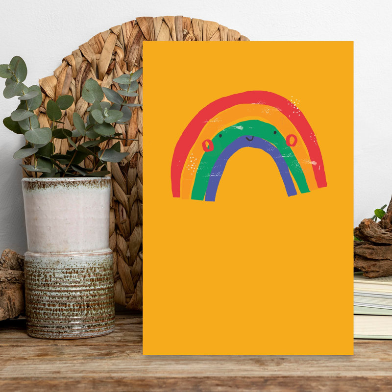 Rainbow Simple Boho Kids A Baby Nursery Bright Weather, H 18 po x l 12 po