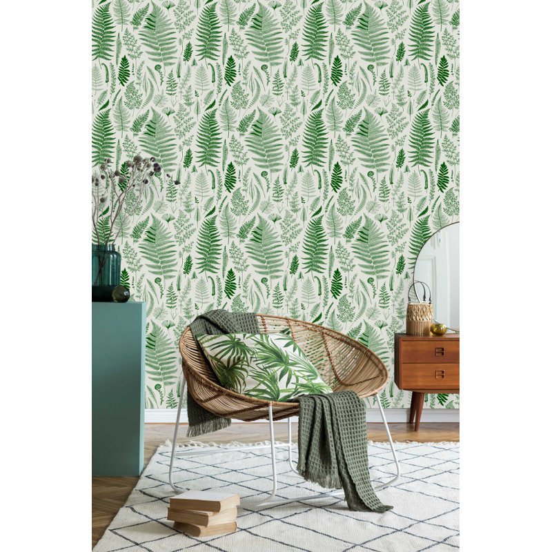 Adhésif mural floral de l'extérieur, L 2,08 pi x L 18,75 pi