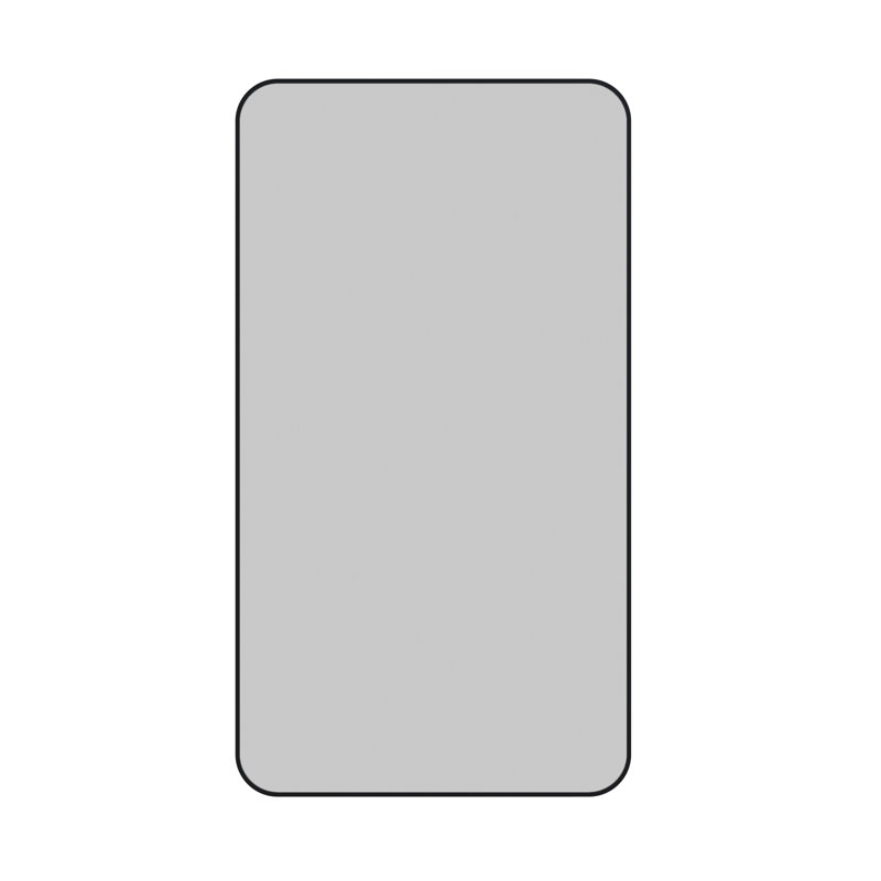 Miroir carré 22 po x 40 po Trinity, Noir