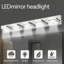 Luminaire miroir de maquillage à DEL 5 lumières en chrome chromé