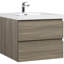 Meuble-lavabo flottant avec lavabo, meuble-lavabo mural moderne avec lavabo en résine et tiroirs à fermeture en douceur-946580546-946580557