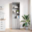 Highboard 50X35x180 Cm Engineered Wood-1897897323