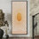 «Mid Century Yellow Sun Print», impression sur toile minimaliste minimaliste jaune