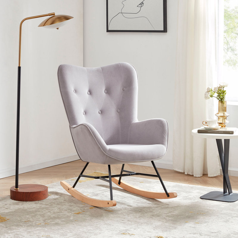 Chaise berçante Jamaia, gris