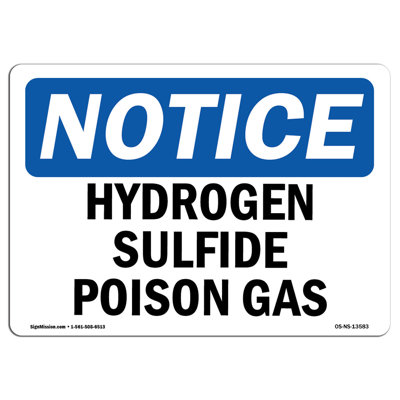 Hydrogen Sulfide Poison Gas Sign