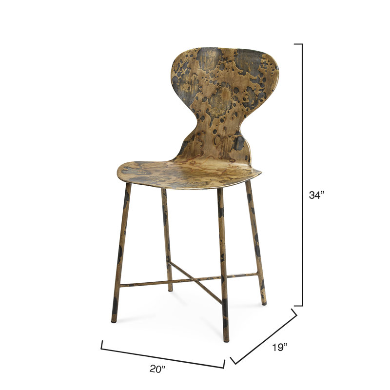McCallan Acid Washed Metal Dining Chair