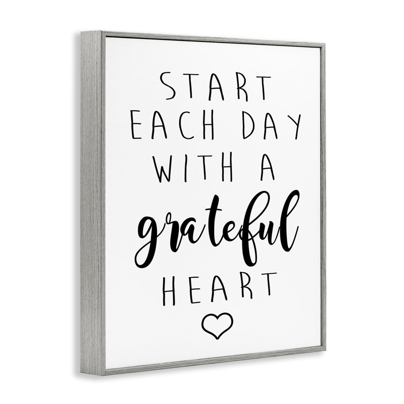 Art de giclée encadrée "Grateful Heart" par Ashley Calhoun bh-867, Estampe numérique Farmhouse, H 20 po x l 16 po