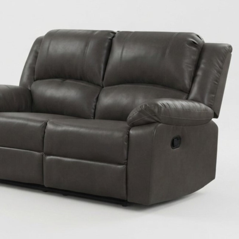 60'' Faux Leather Loveseat