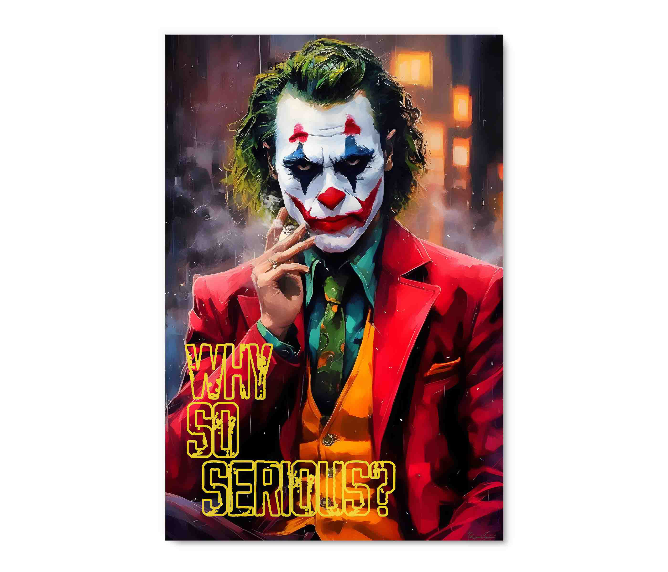 Latitude Run® Why So Serious, Joker Art Acrylic Print Wayfair