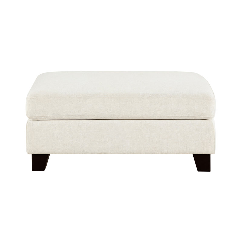 Rectangle avec revêtement 100%, structure en bois, pieds solides, ressorts ensachés et rembourrage en mousse, 40,5 po x 30 po x 18 po, poids limité de 300 lb, pièce de salon