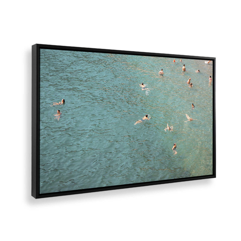 Refreshing Ripples Canvas Print, in a Satin Black Frame, 12" x 18", Satin Black Floater Framed, 32.75" H x 48.75" W x 1.75" D