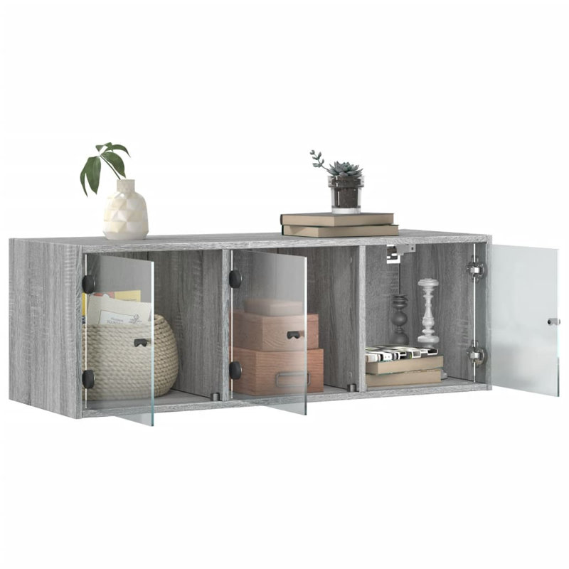 Bellburns Rectangle Accent Cabinet, Grey Sonoma