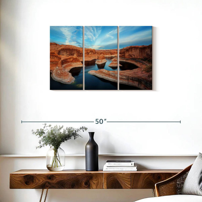 Serene Reflection Canyon, 20" H x 33" W