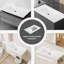 Lavabo rectangulaire pour salle de bain et cuisine